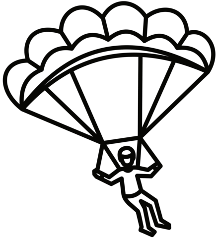 Skydive coloring page free printable coloring pages