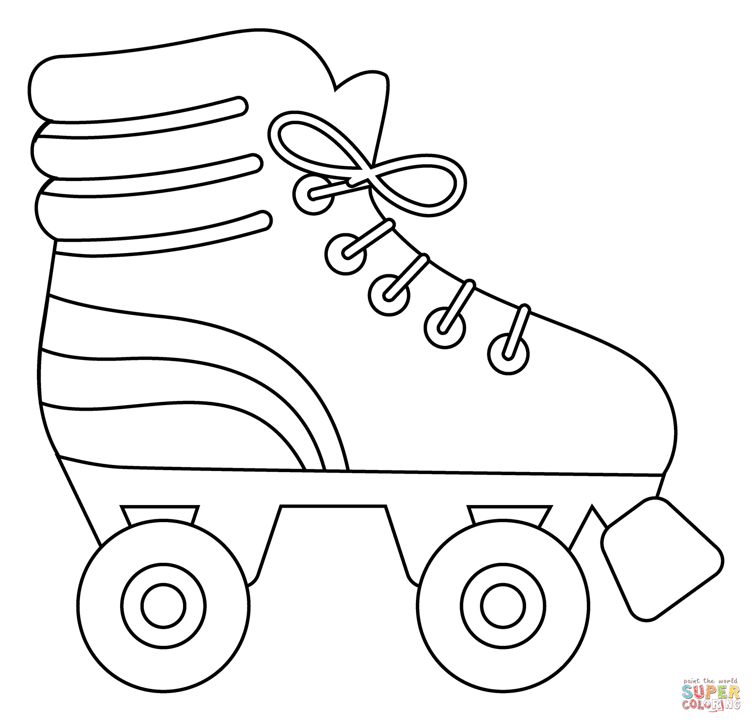 Roller skate emoji coloring page free printable coloring pages