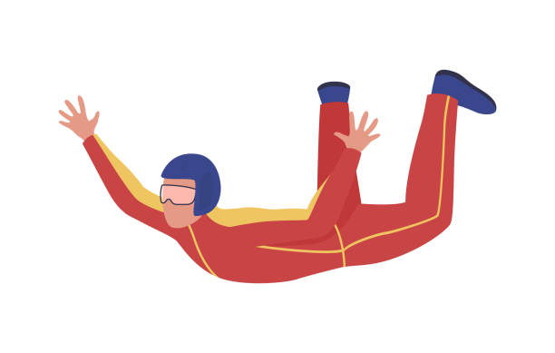 Sky dive stock illustrations royalty