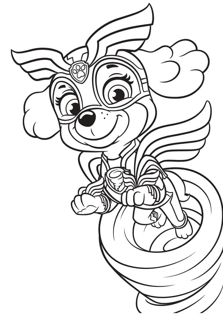 Skye paw patrol coloring pages