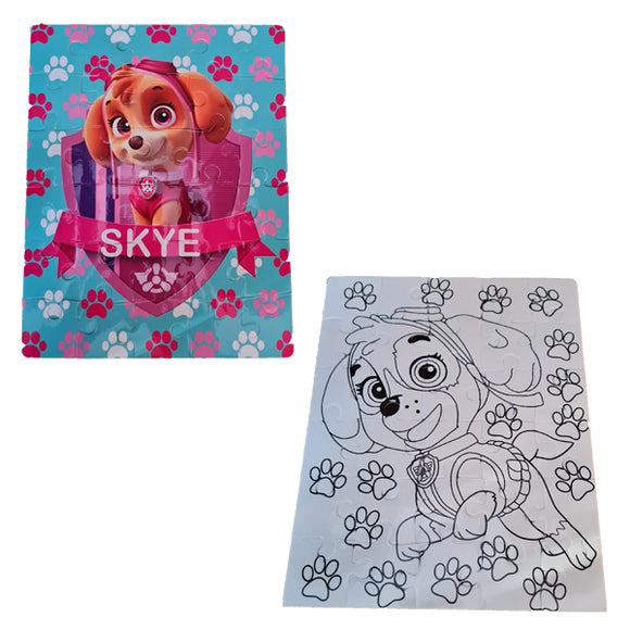 Skye paw patrol louring puzzle