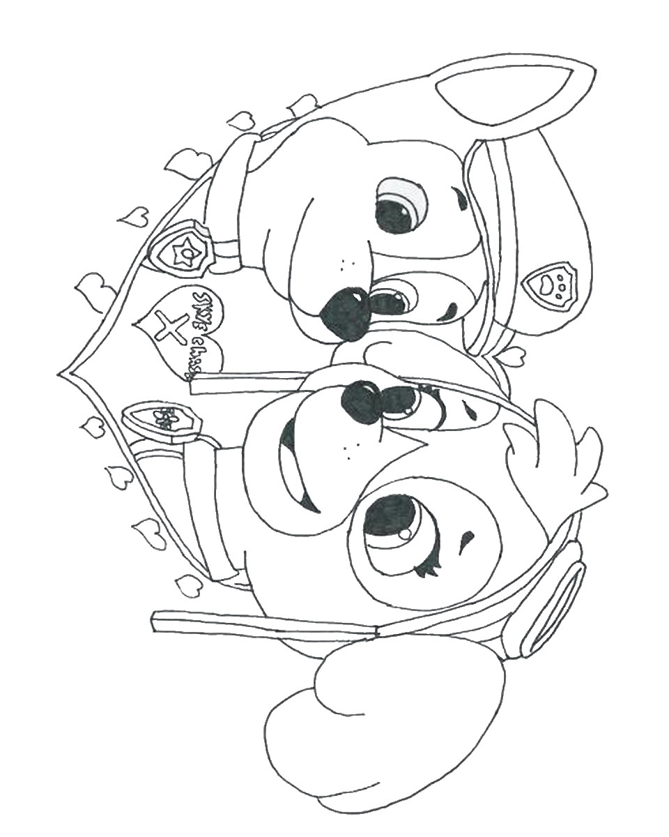 Paw patrol coloring pages