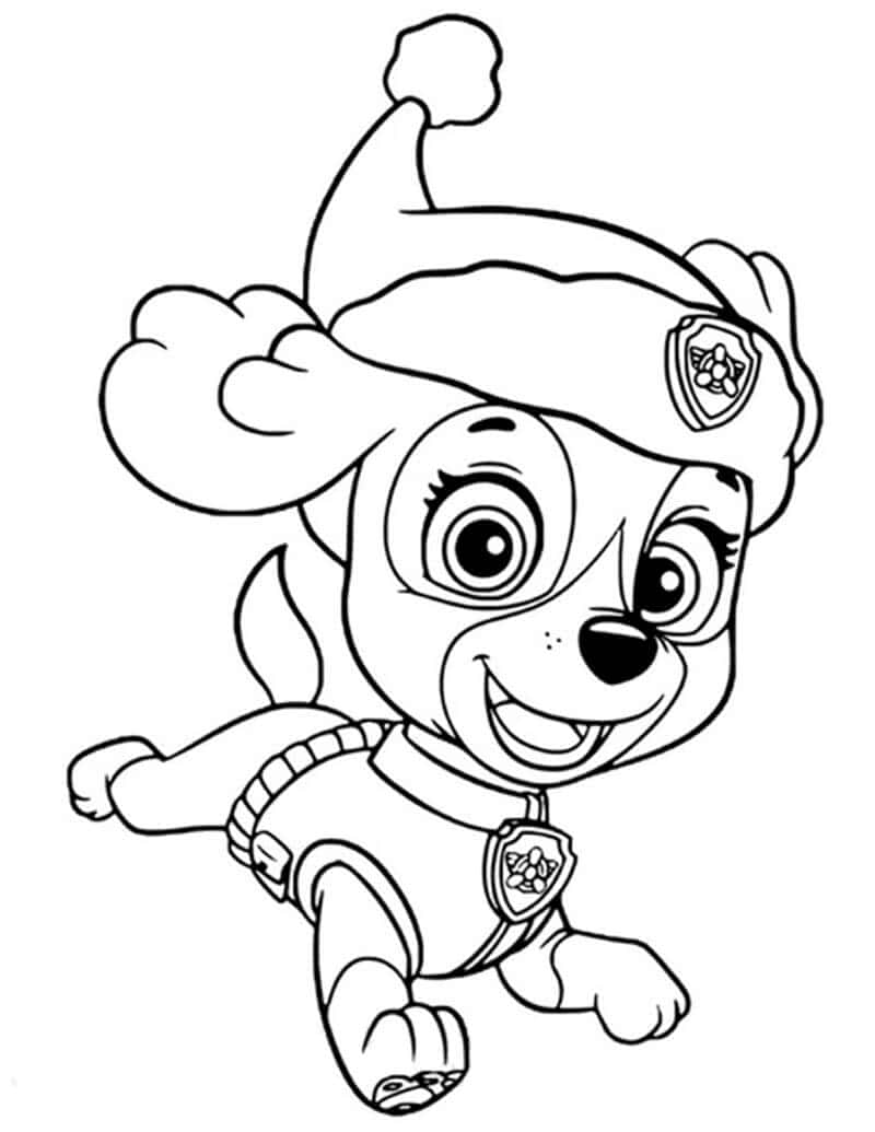 Cute paw patrol skye coloring pages free