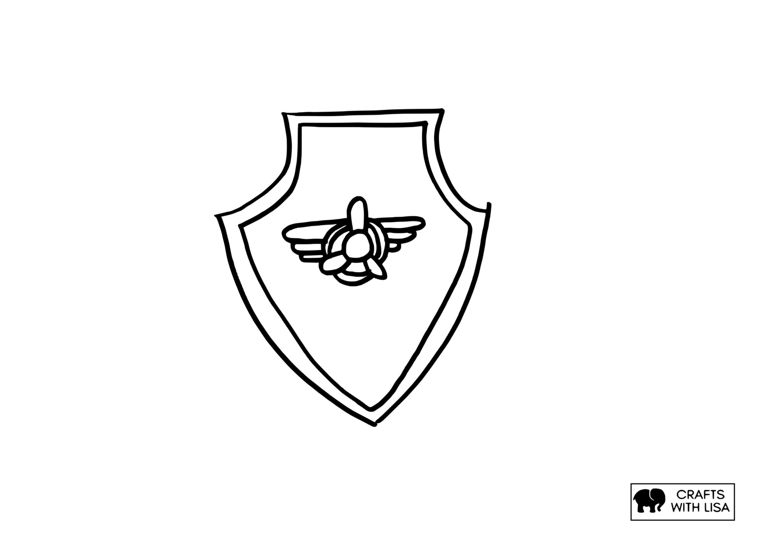 Skye paw patrol badge coloring page