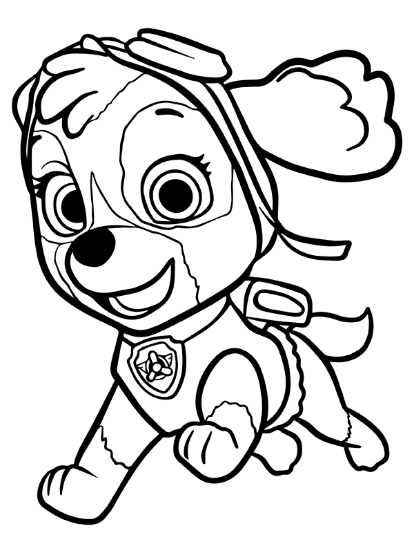 Skye paw patrol fãrbung seite