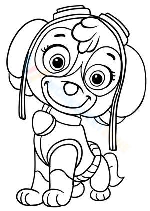 Our collection of free paw patrol coloring pages for kids