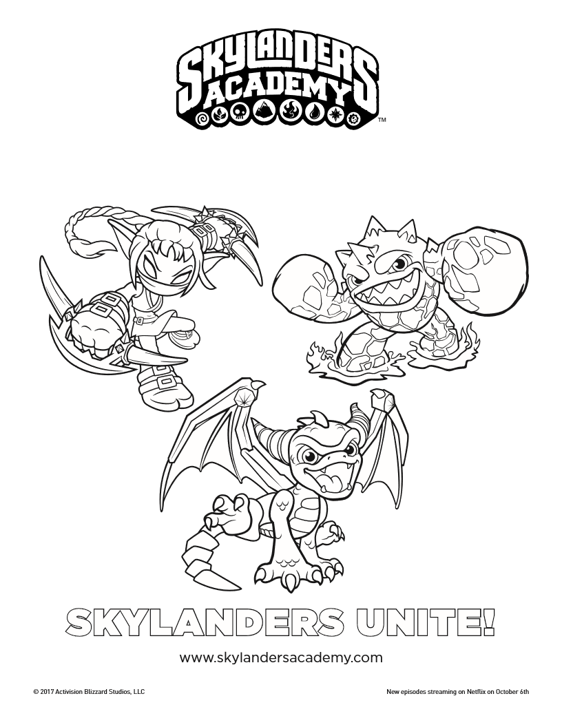 Free skylanders unite printable coloring page mermaid coloring pages unicorn coloring pages witch coloring pages