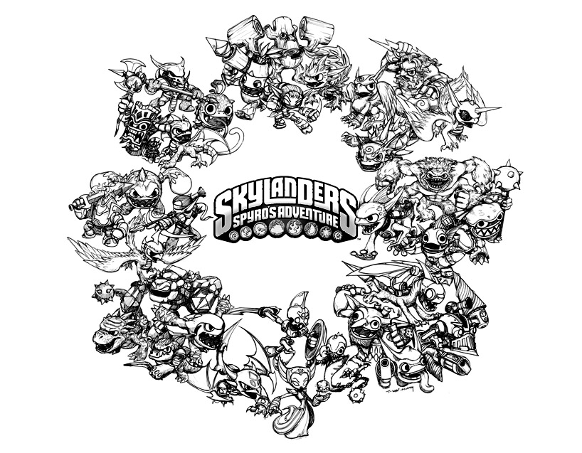 Free skylanders coloring pages