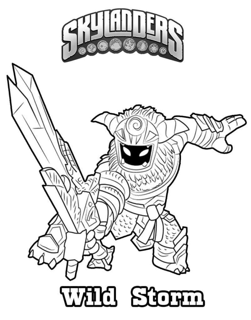 Skylanders coloring pages