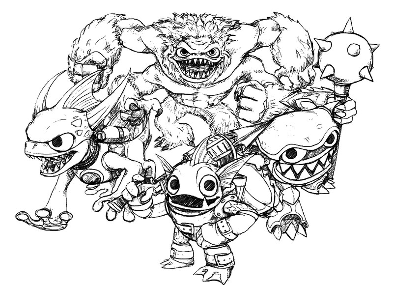 Coloring page skylanders skylanders