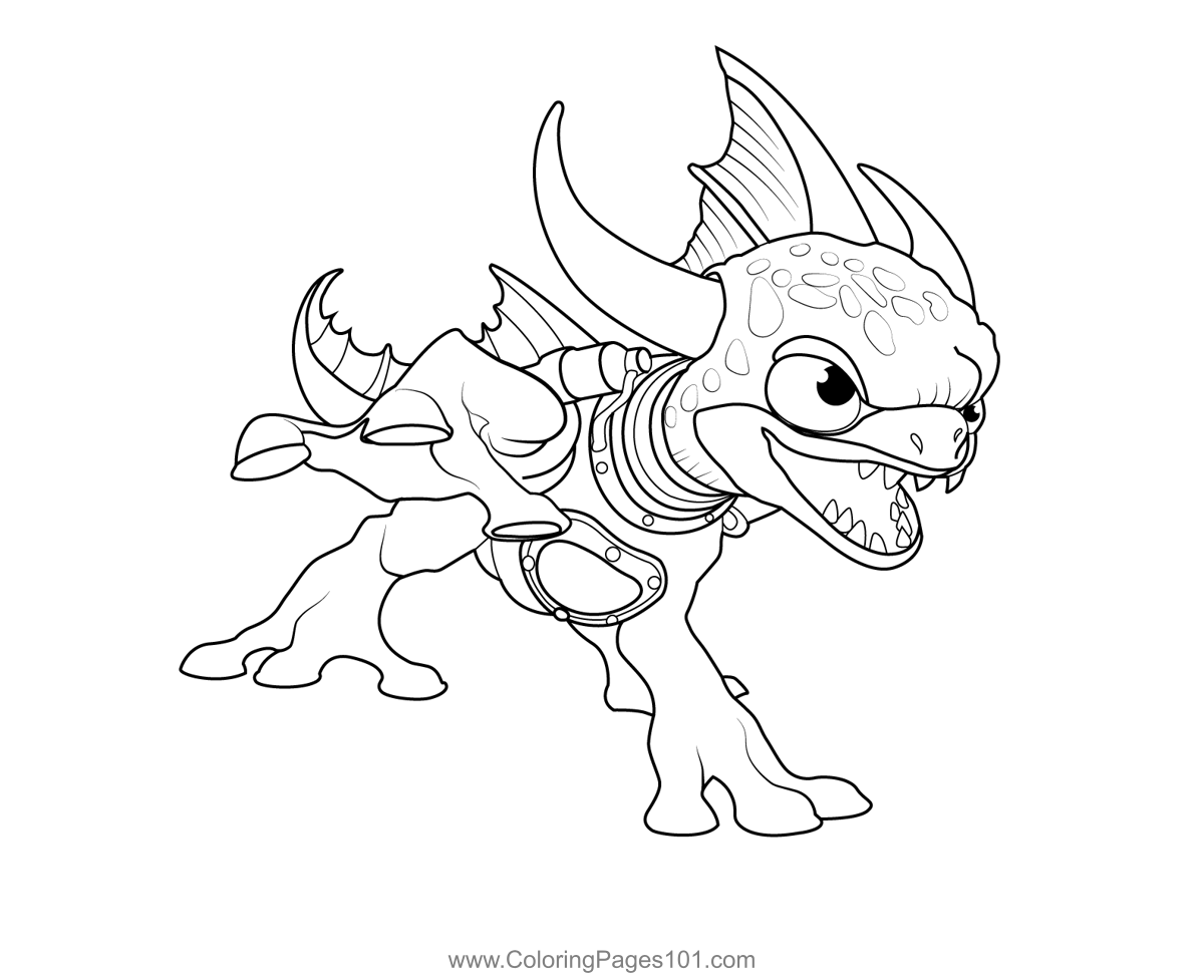 Zap skylanders spyros adventure coloring page for kids