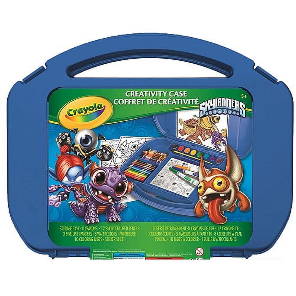 Crayola skylanders ultimate art kit with colored pencils markers paintbrush coloring pages and stickers