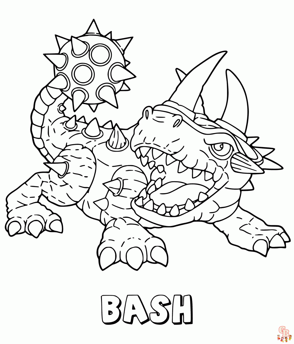 Skylanders coloring pages printable free easy and fun for kids