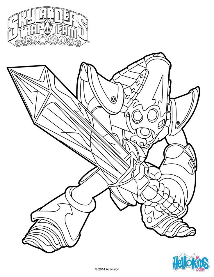 Skylanders trap team coloring pages