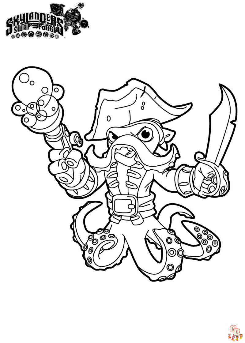 Skylanders coloring pages printable free easy and fun for kids