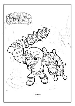 Add some adventure to your childs day with skylanders coloring pages