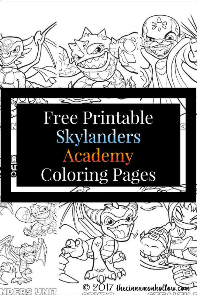 Free printable skylanders academy coloring pages