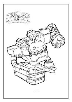 Add some adventure to your childs day with skylanders coloring pages