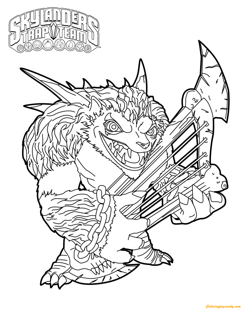 Skylanders coloring pages