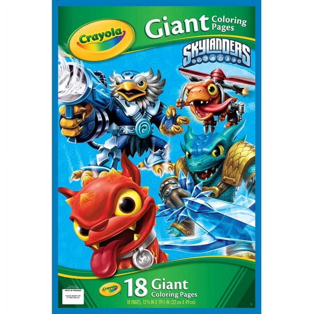 Crayola giant coloring pages skylanders