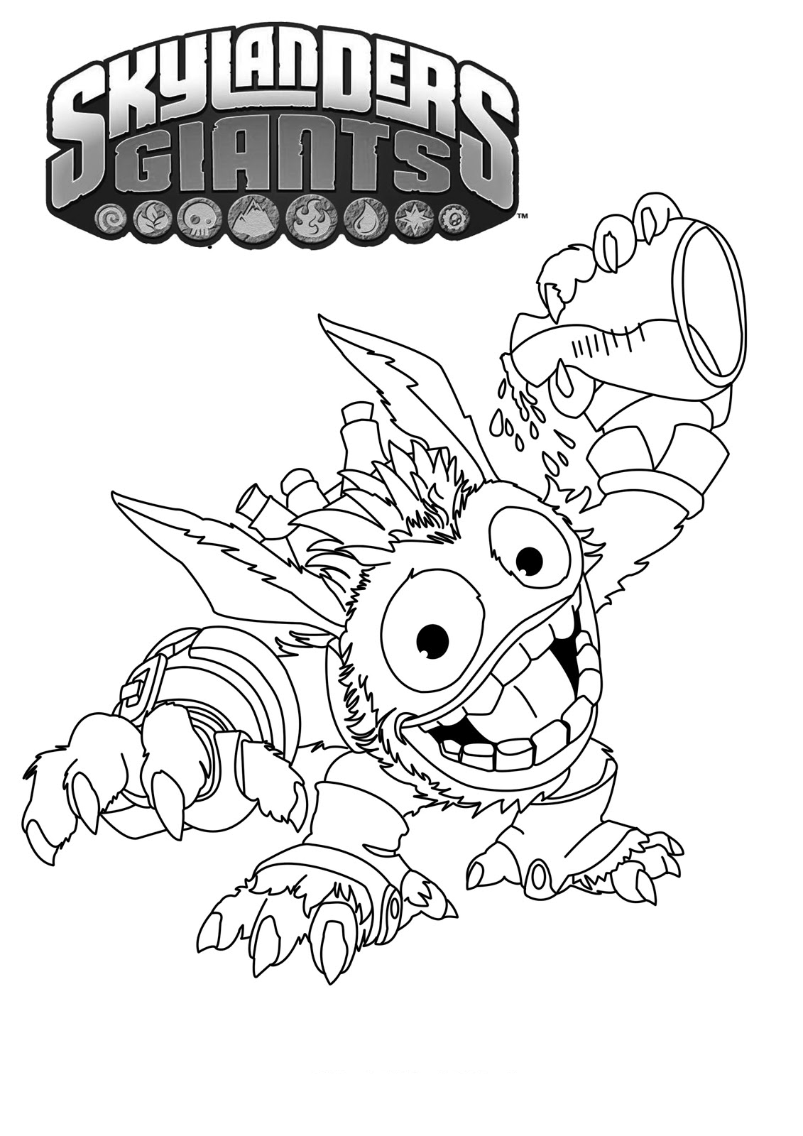 Skylanders coloring pages