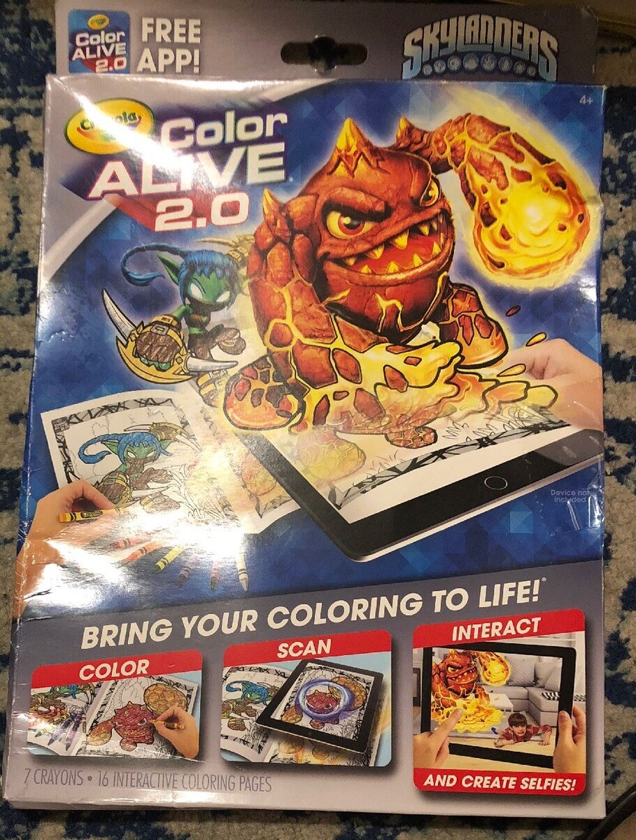 Crayola color alive skylanders app coloring scan interactive ipad video game