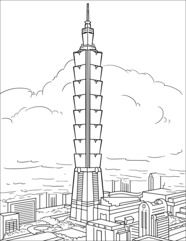 Taipei coloring page free printable coloring pages