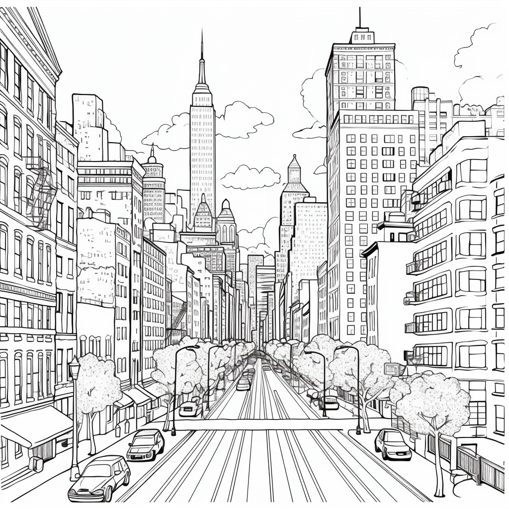 New york city coloring pages