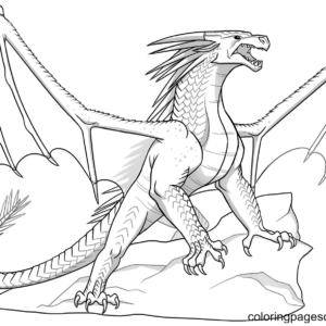 Wings of fire coloring pages printable for free download