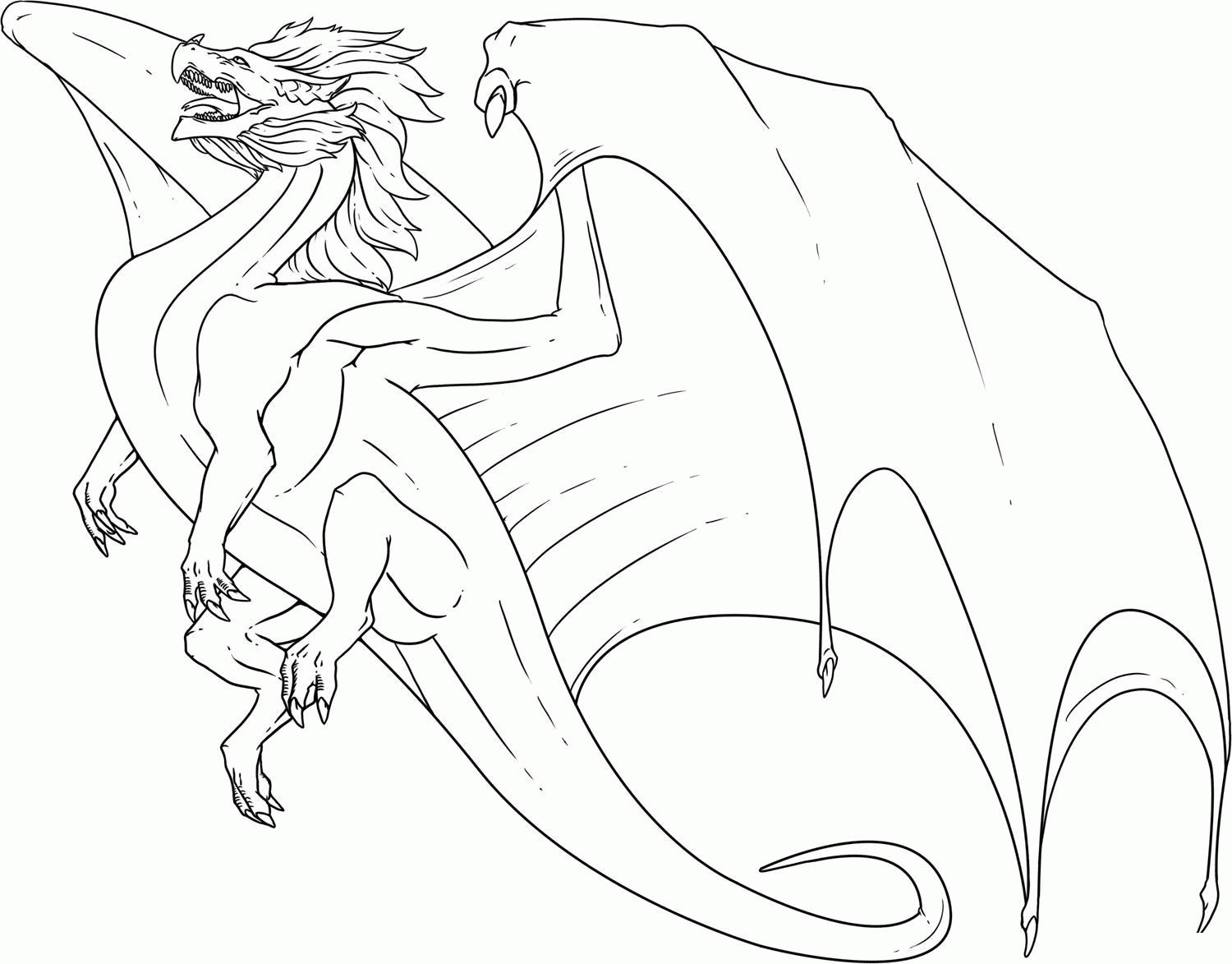 Wings of fire skywing coloring pages