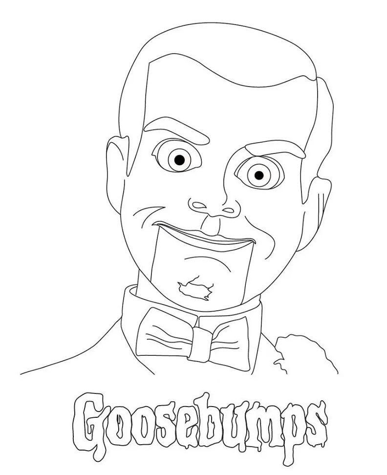 Free goosebumps coloring pages pdf to print