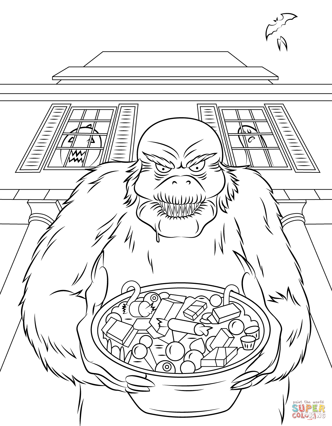 Goosebumps coloring page free printable coloring pages