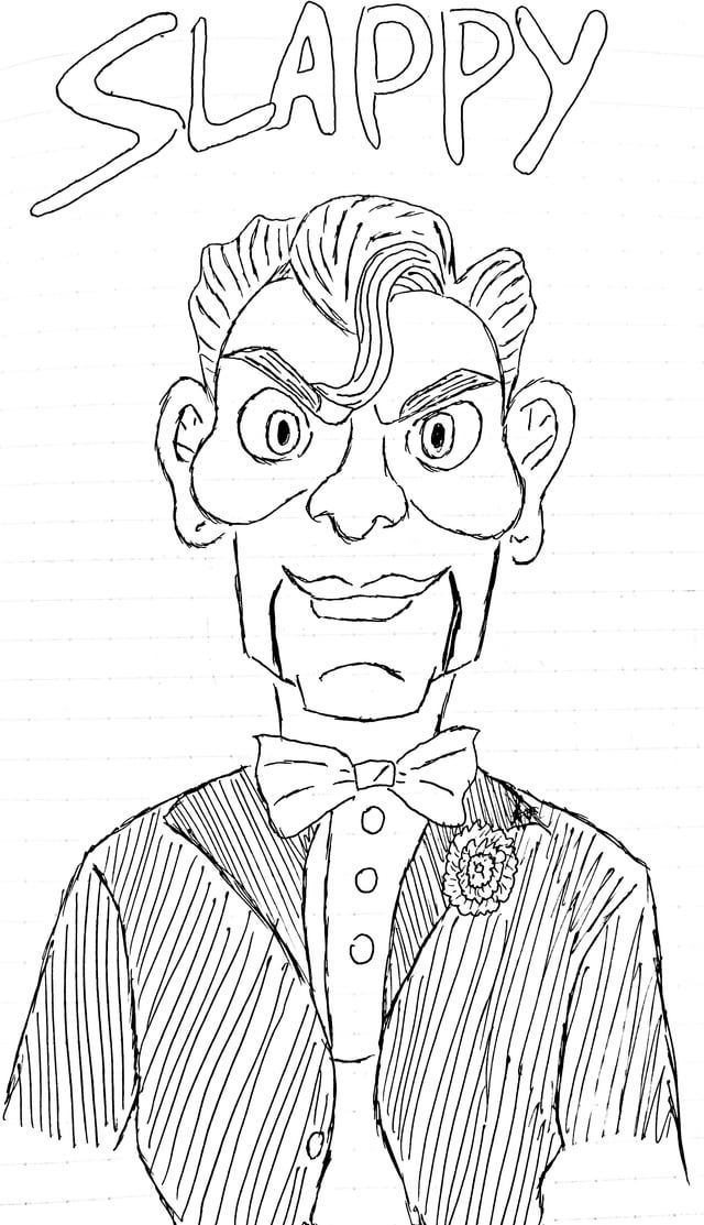 Fan sketch of slappy ive always loved his look from the s show r goosebumps