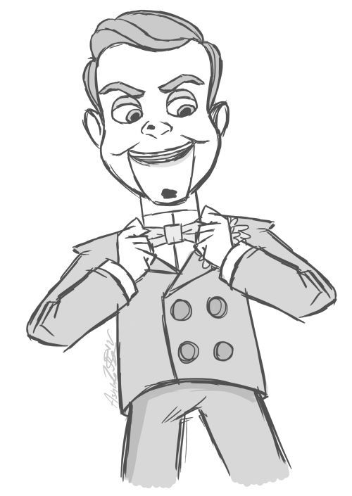 Slappy the dummy toy story coloring pages goosebumps