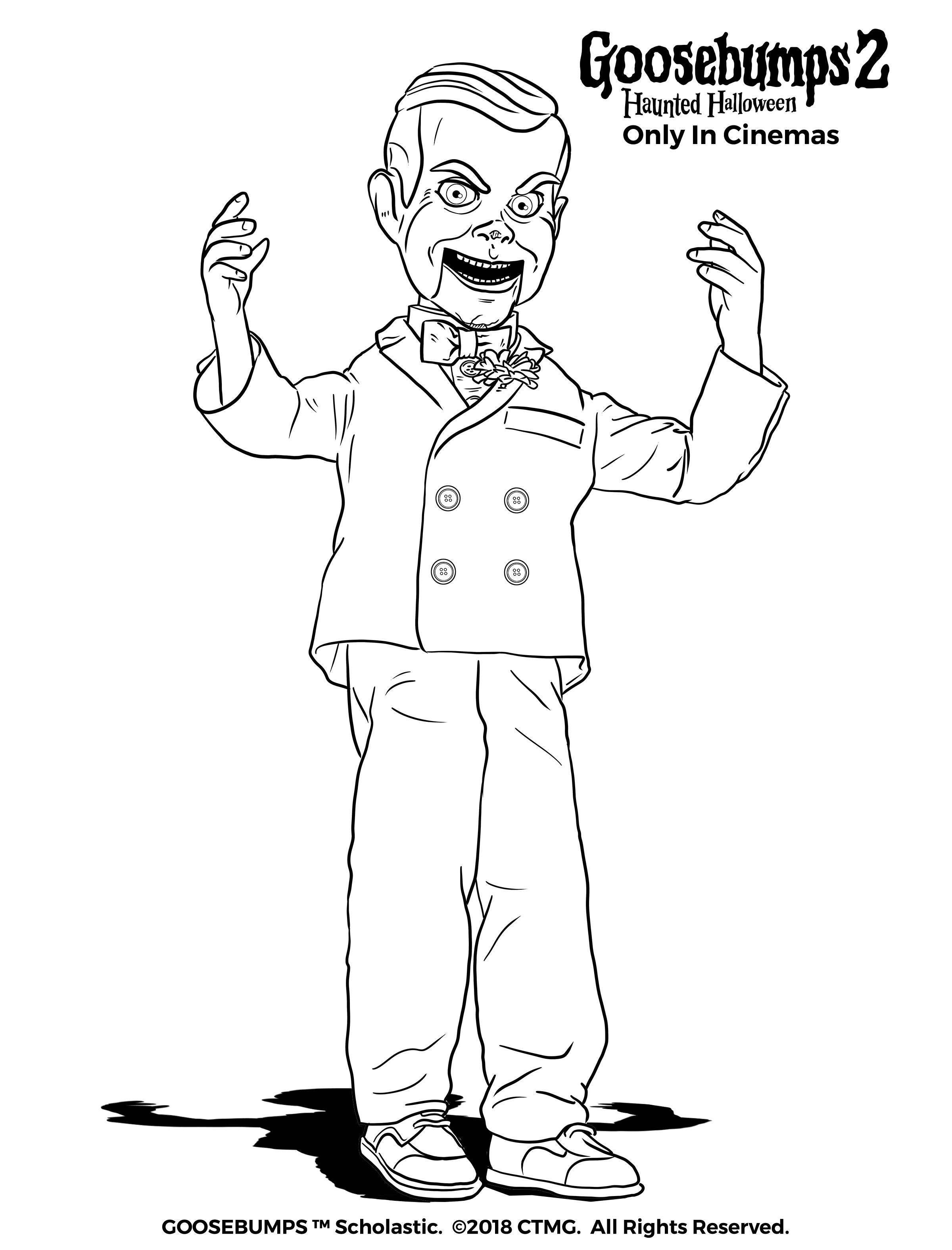 Slappy wants to play goosebumpsmovie halloween monster coloring pages coloring pages coloring pages for kids