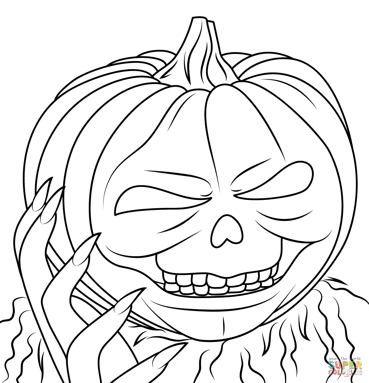 Slappy goosebumps coloring page