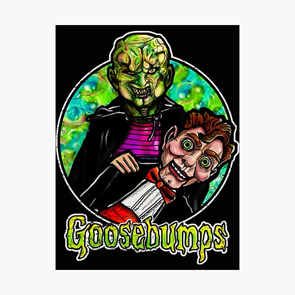 Goosebumps the haunted mask and slappy photographic print for sale by perlsteinproven