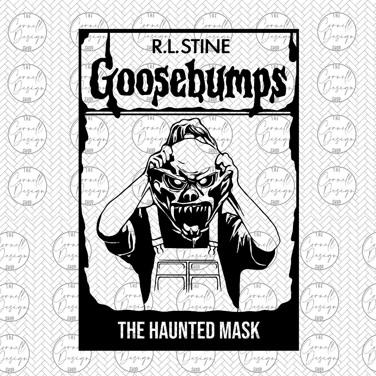 Goosebumps haunted mask book cover svg png dfx jpg