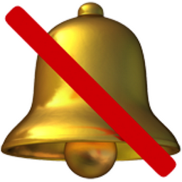 Bell with slash emoji uf