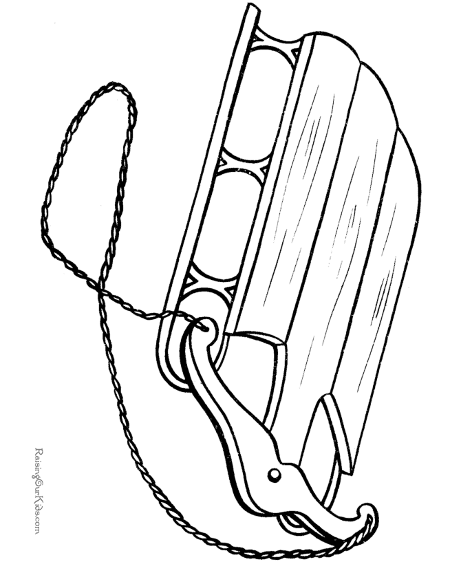 Free sled coloring picture for kid christmas present coloring pages christmas coloring pages coloring pictures for kids