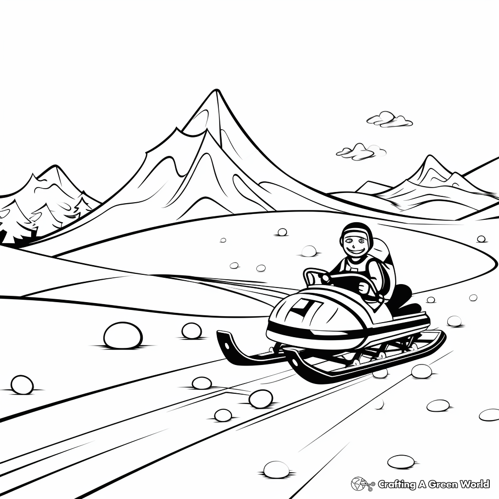 Sled dog coloring pages