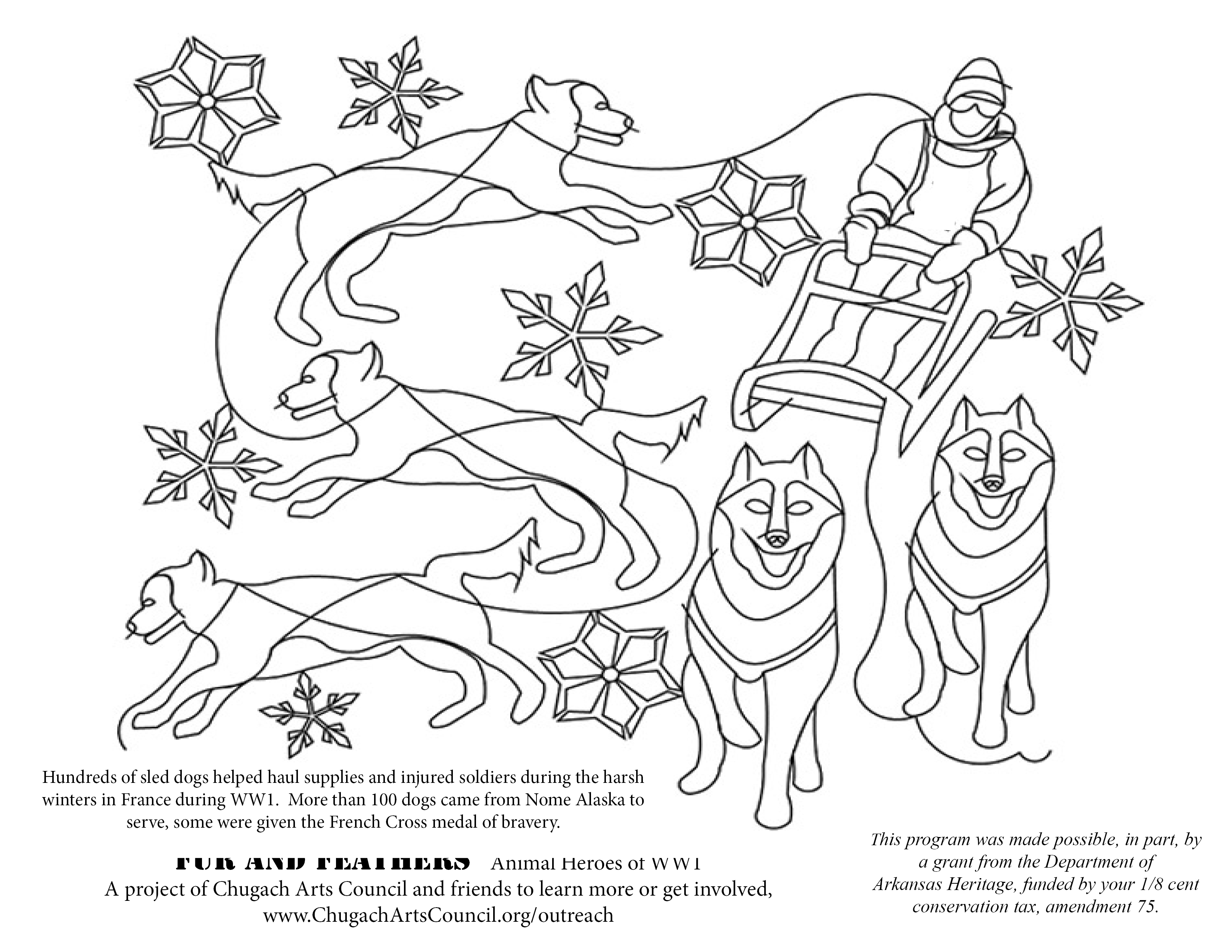 Coloring pages fur and feathers â chugach arts council