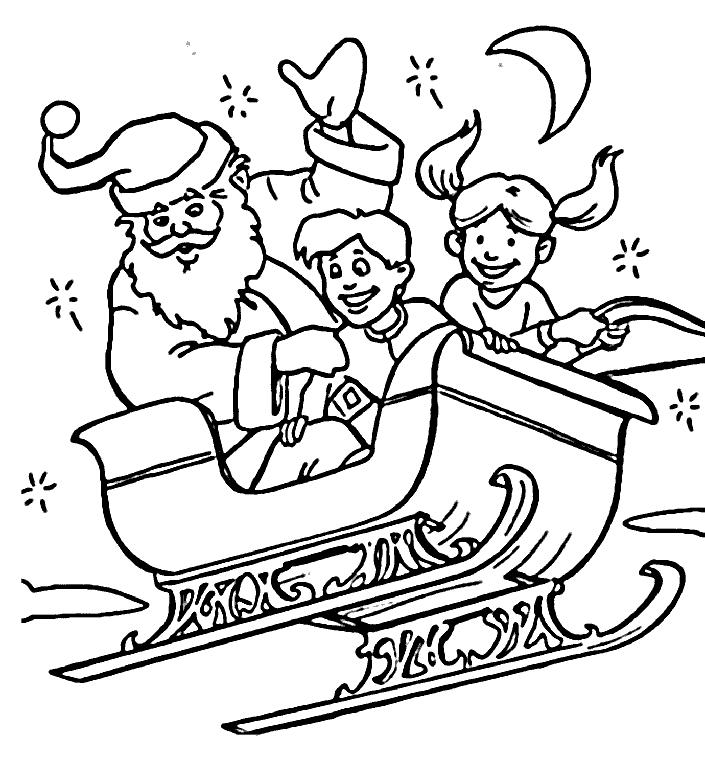 Santa claus coloring pages printable for free download