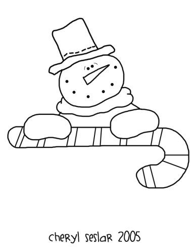 Snowman coloring page