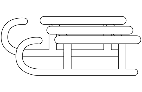 Sled coloring page free printable coloring pages