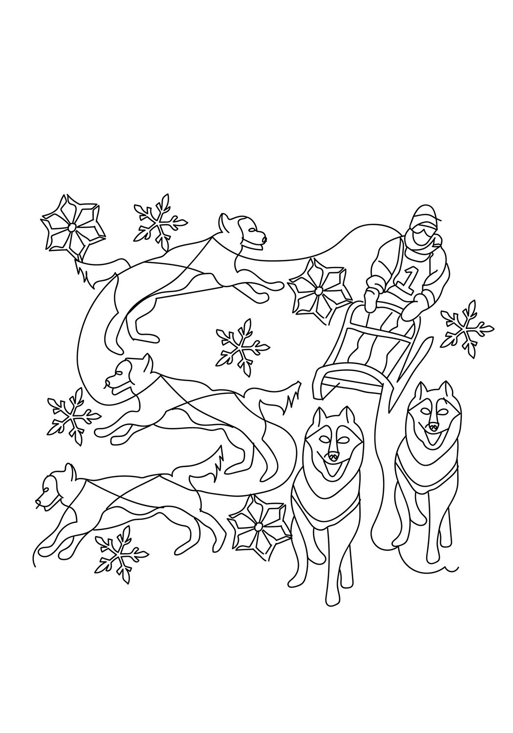 Winter coloring pages printable for free download