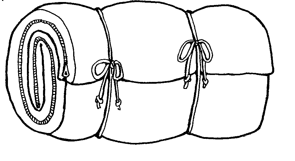 Camping bag clipart