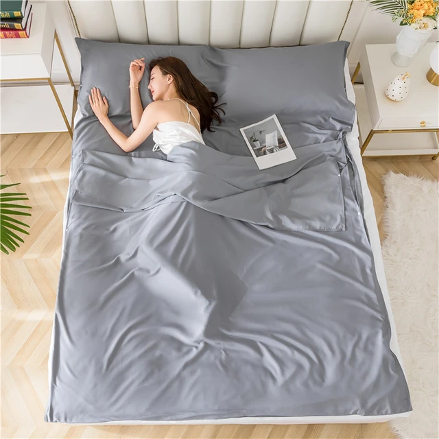 Travel sheets hotel rayon sleeping bag satin sleeping bag rayon bed sheet