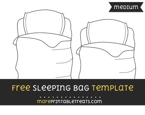 Free sleeping bag template