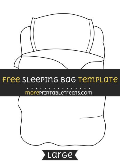 Sleeping bag template